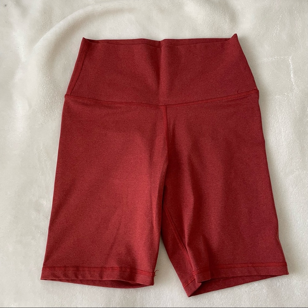 Orange Aerie Bike Shorts